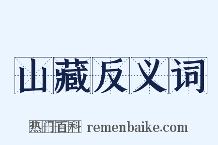 山藏反义词是什么意思的图片